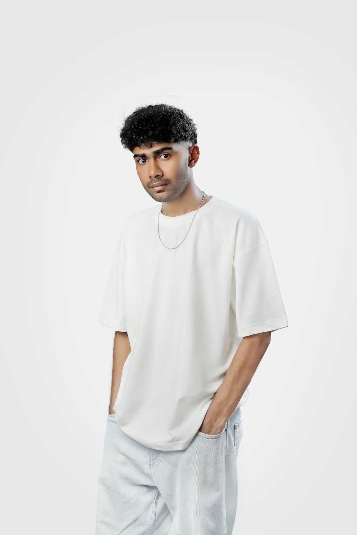 Haeper Off white oversized T-shirts front side
