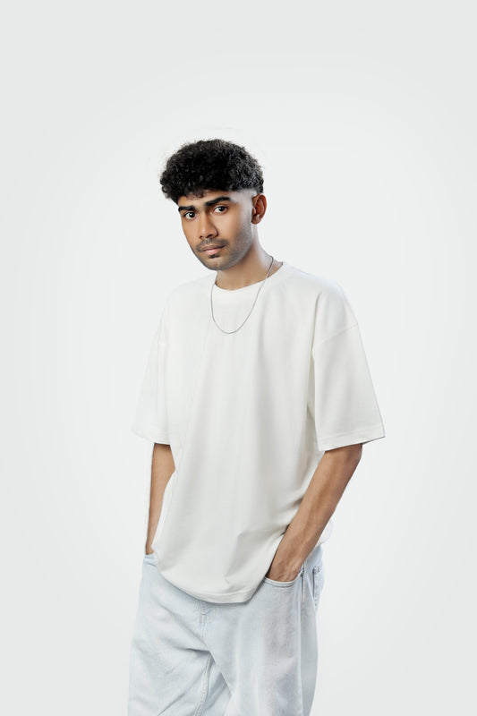 Haeper Off white oversized T-shirts front side