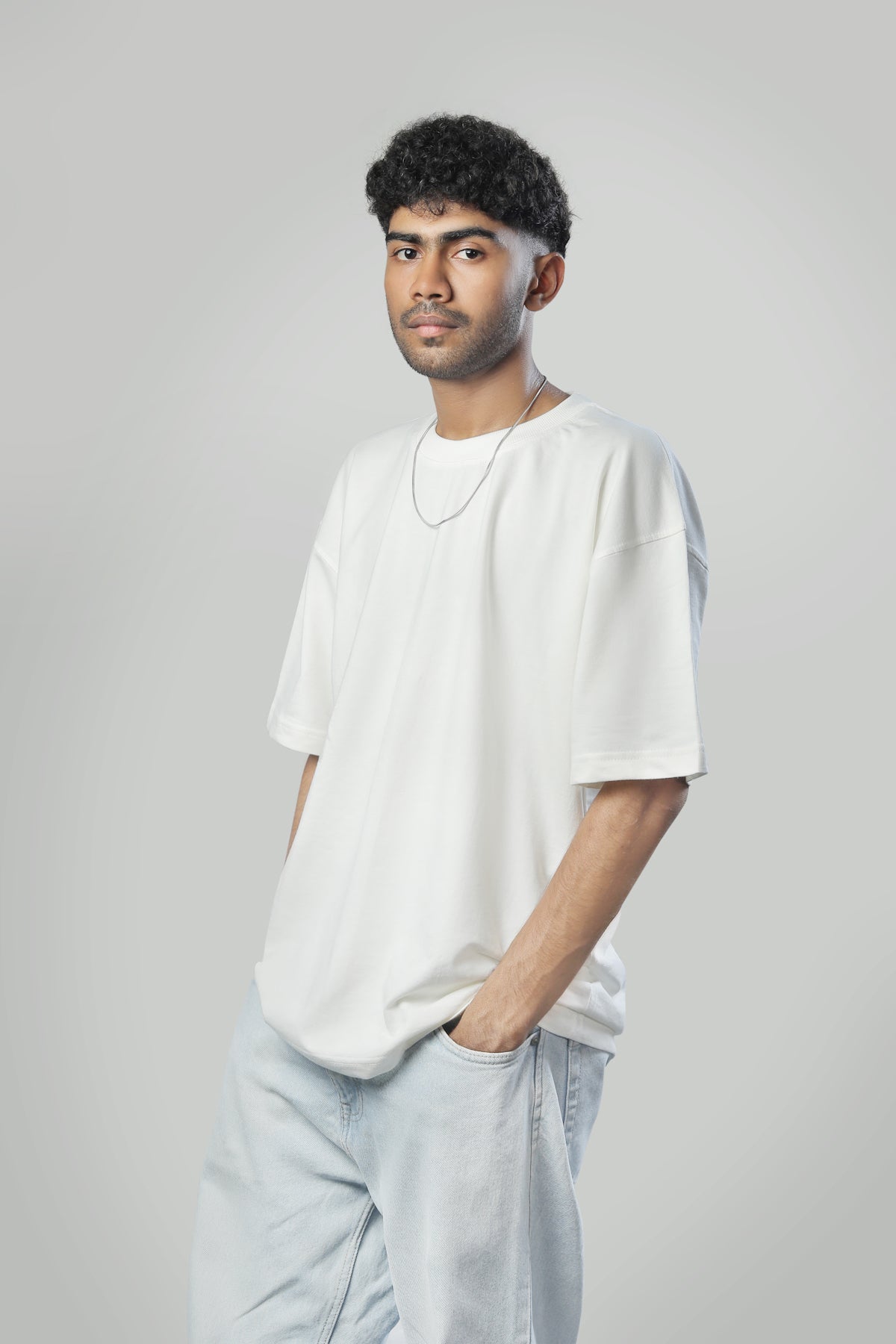 Haeper Off white oversized T-shirts backside